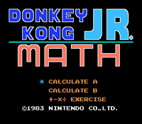 Donkey Kong Jr. Math