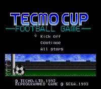 Tecmo Cup : Football Game